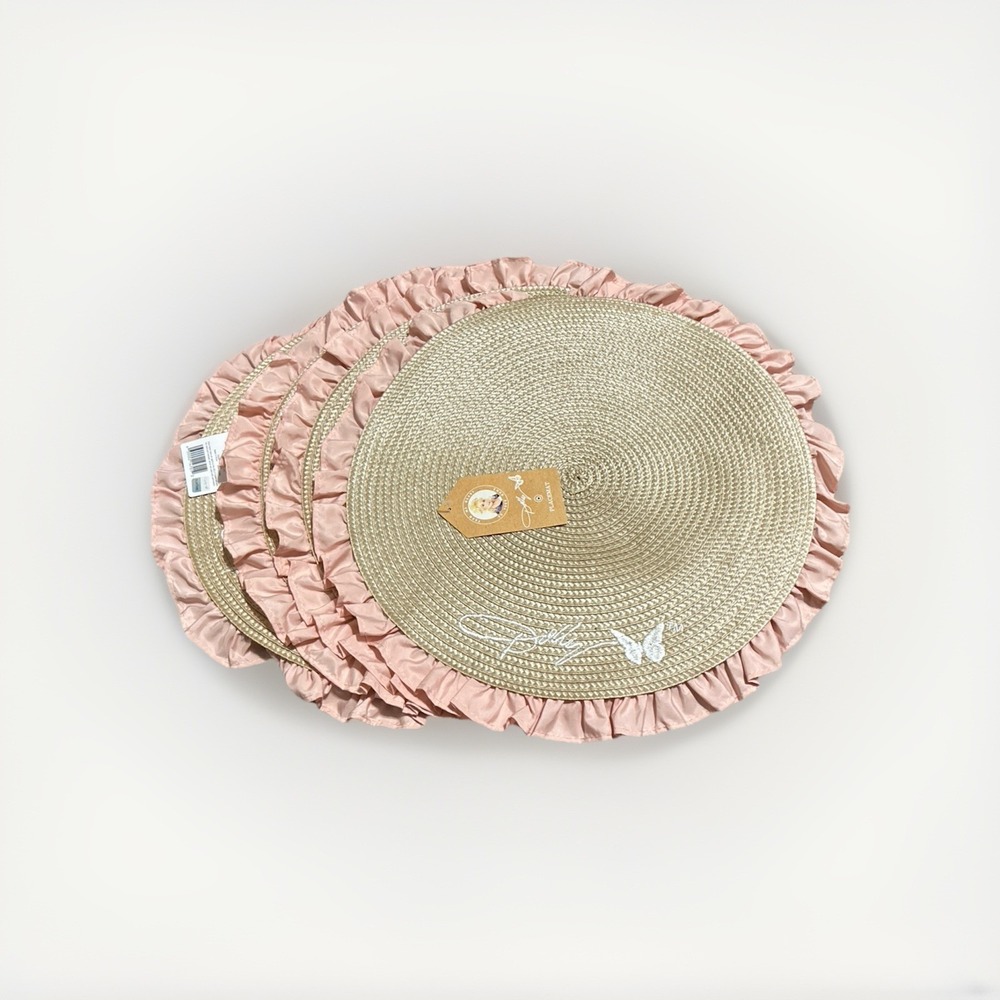 4 Dolly Parton Pink Round Placemats Discontinued Viral Kitchen Collection